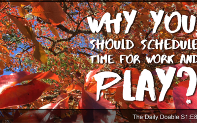 Why You Should Schedule Time For Work and Play? The Daily Doable – S1:E8